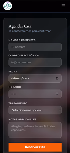 Spa Eliceo móvil — Agendar cita