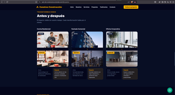 Construx — Antes y después