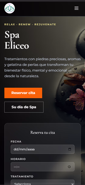 Spa Eliceo móvil — Inicio