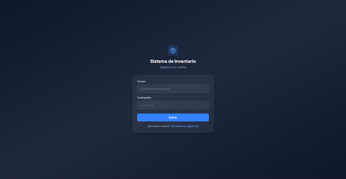 Sistema de Inventario — Login