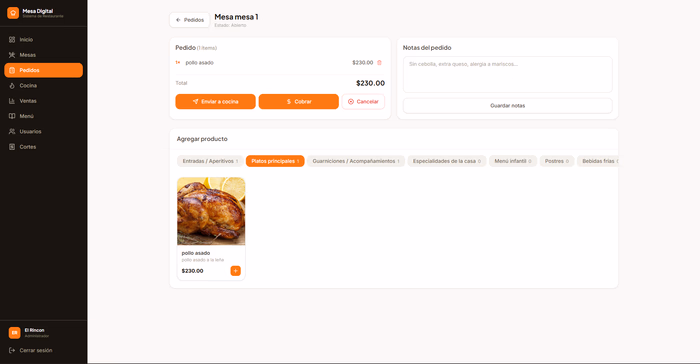 SaaS Restaurante — Pedidos