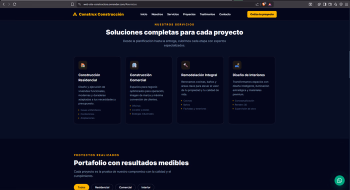 Construx — Servicios
