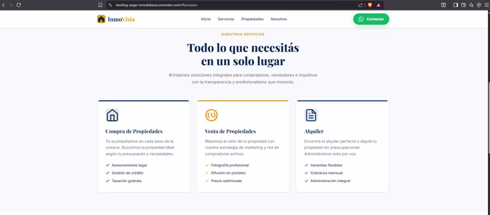 InmoVista — Servicios